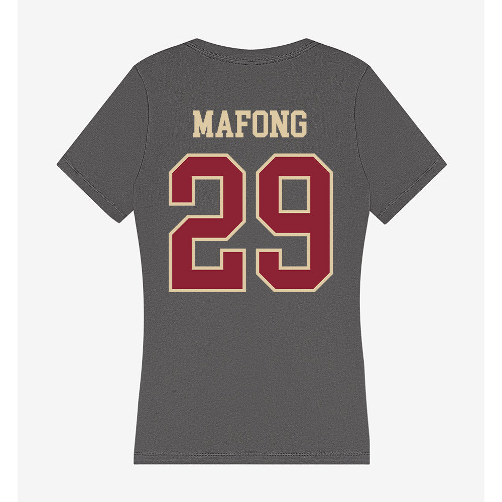 Boston College - NCAA Men's Soccer : Dylan Mafong - Women's V-Neck T-Shirt-1