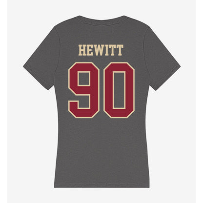Boston College - NCAA Football : Jon Hewitt - Women's V-Neck T-Shirt-1