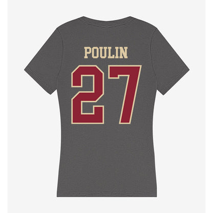 Boston College - NCAA Women's Soccer : Lydia Poulin - Women's V-Neck T-Shirt-1