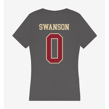 Boston College - NCAA Football : Reed Swanson - Women's V-Neck T-Shirt-1