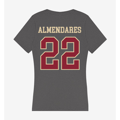 Boston College - NCAA Men's Soccer : Erick Almendares - Women's V-Neck T-Shirt-1