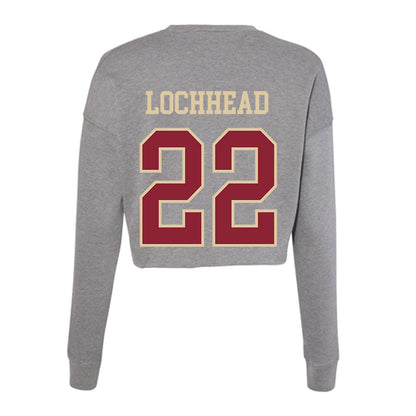 Boston College - NCAA Women's Soccer : Dylan Lochhead - Women's Cropped Crew Fleece-1