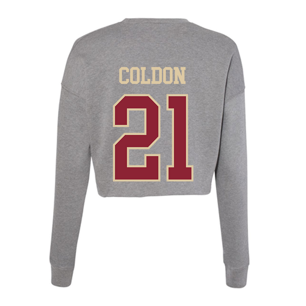 Boston College - NCAA Football : Charleston Coldon - Women's Cropped Crew Fleece-1
