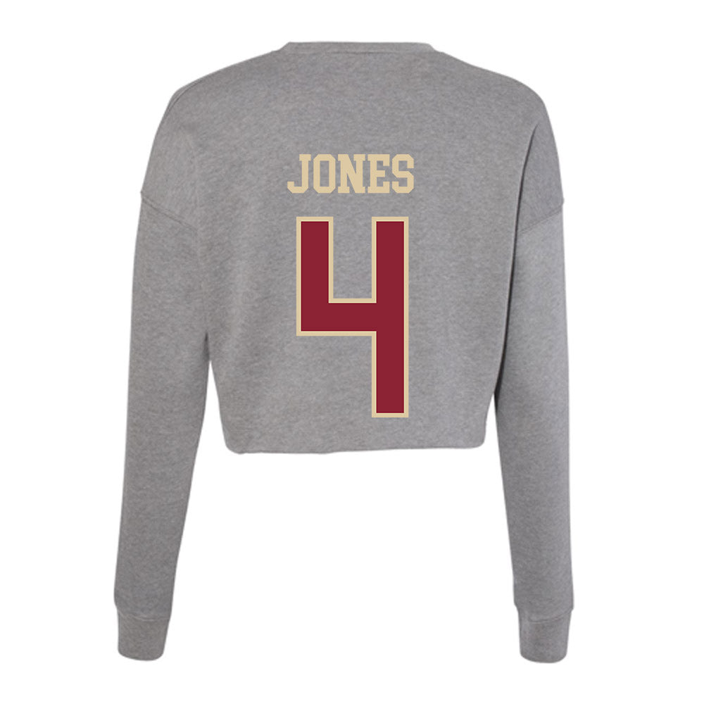 Boston College - NCAA Football : Kris Jones - Women's Cropped Crew Fleece-1