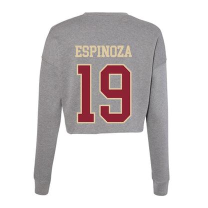 Boston College - NCAA Softball : Janis Espinoza - Women's Cropped Crew Fleece-1