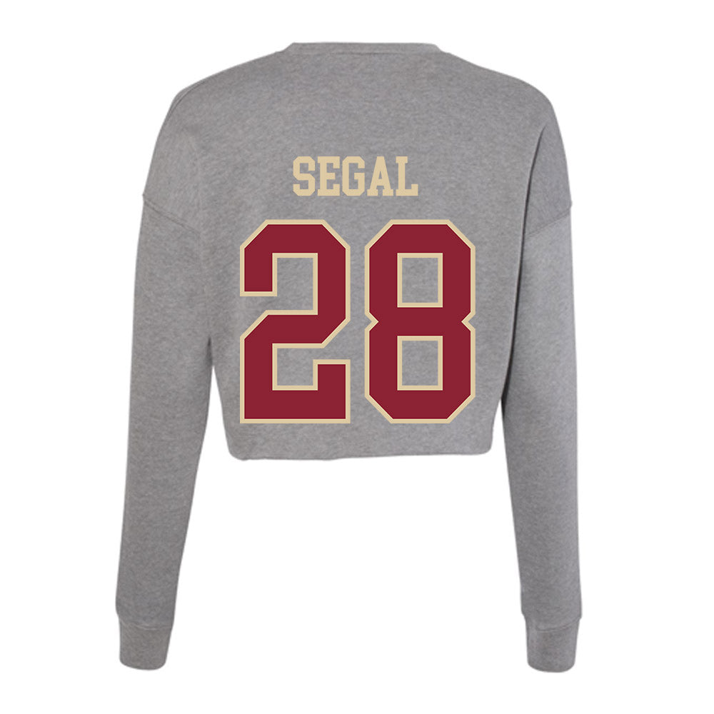 Boston College - NCAA Softball : Makenna Segal - Women's Cropped Crew Fleece-1