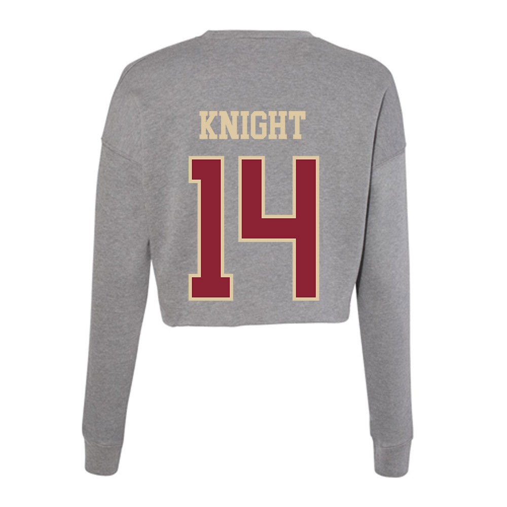 Boston College - NCAA Softball : Emma Knight - Women's Cropped Crew Fleece-1