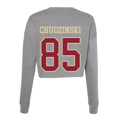 Boston College - NCAA Football : Kaelan Chudzinski - Women's Cropped Crew Fleece-1