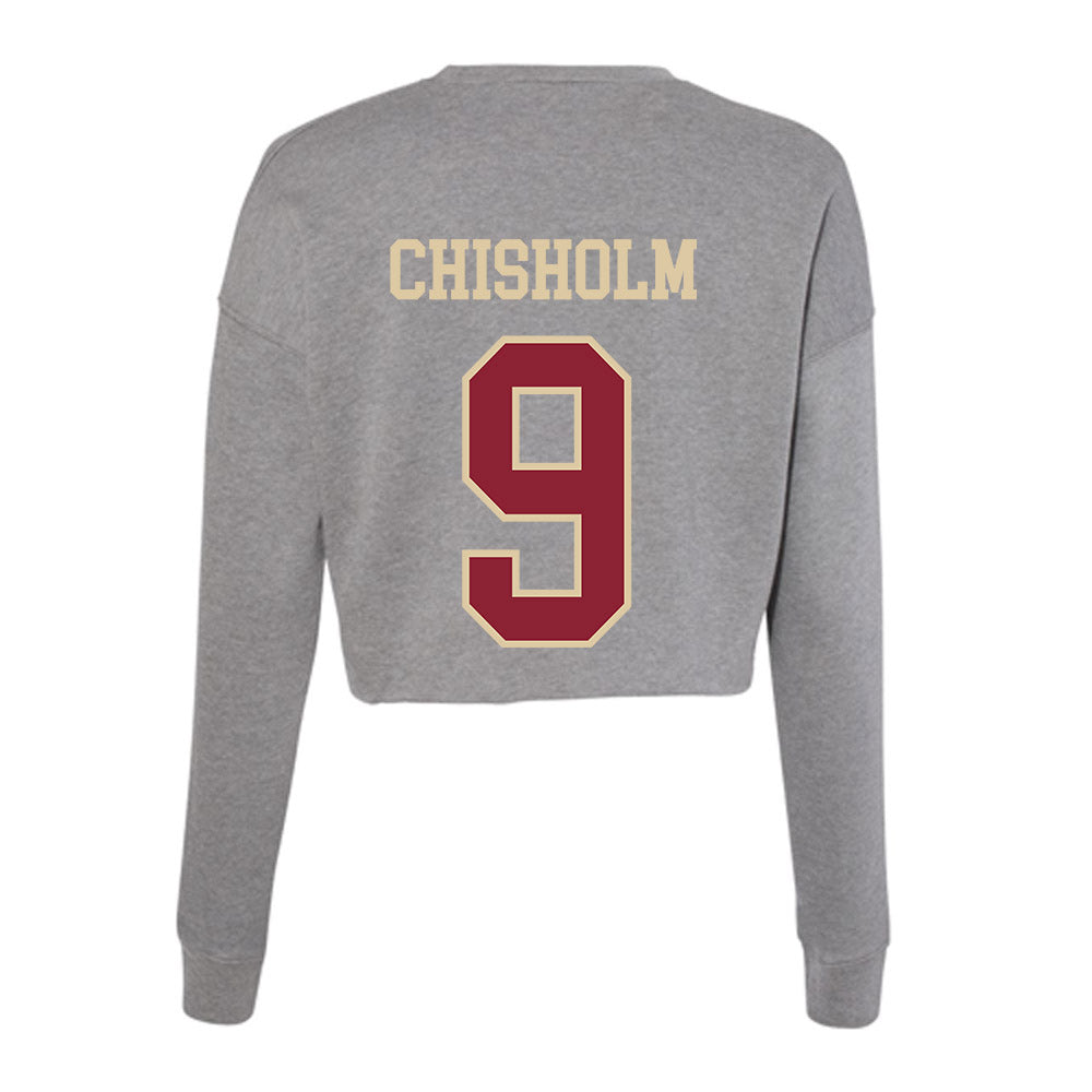 Boston College - NCAA Women's Field Hockey : Caroline Chisholm - Women's Cropped Crew Fleece-1