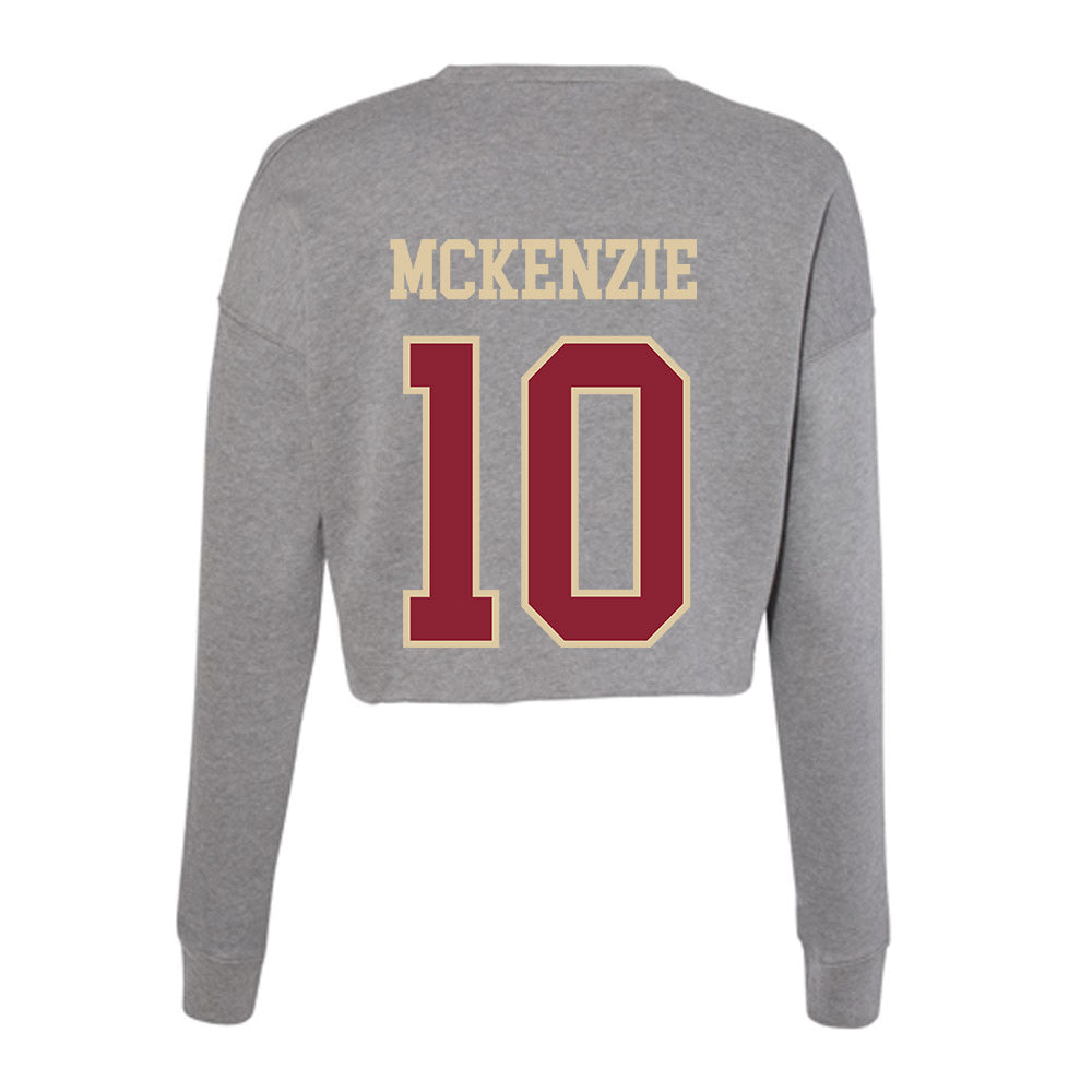 Boston College - NCAA Football : Mason McKenzie - Women's Cropped Crew Fleece-1