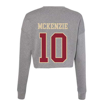 Boston College - NCAA Football : Mason McKenzie - Women's Cropped Crew Fleece-1