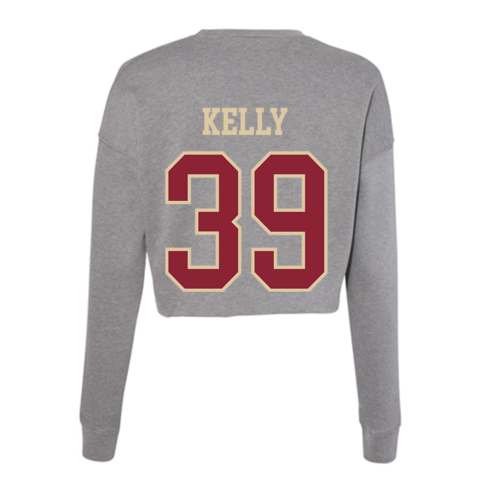 Boston College - NCAA Football : Zach Kelly - Women's Cropped Crew Fleece-1