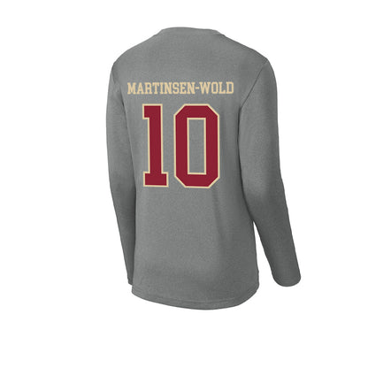 Boston College - NCAA Men's Soccer : Sander Martinsen-Wold - Activewear Long Sleeve T-Shirt-1