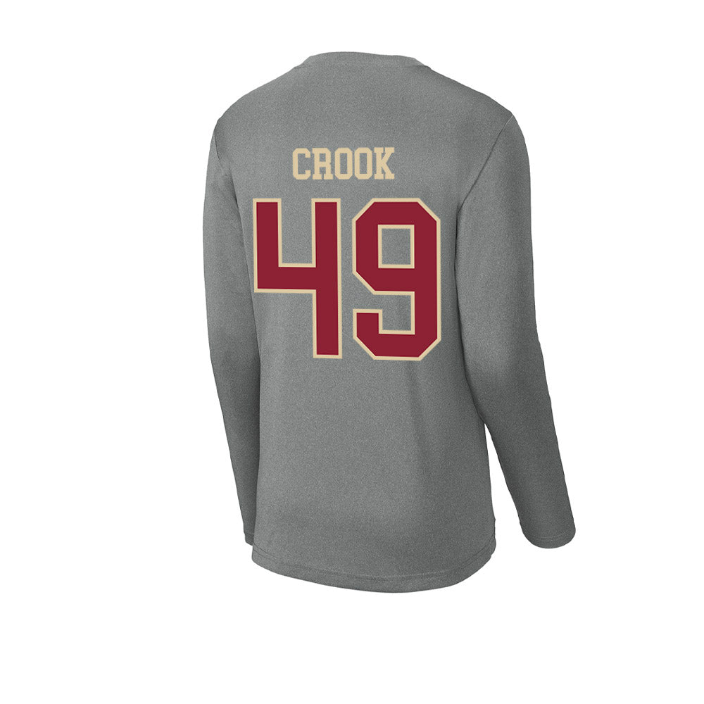 Boston College - NCAA Football : Cooper Crook - Activewear Long Sleeve T-Shirt-1