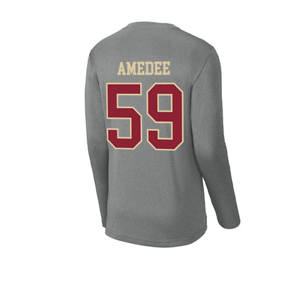 Boston College - NCAA Football : Micah Amedee - Activewear Long Sleeve T-Shirt-1