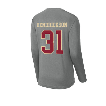 Boston College - NCAA Baseball : Carter Hendrickson - Activewear Long Sleeve T-Shirt-1