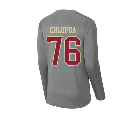 Boston College - NCAA Football : Tanner Chlupsa - Activewear Long Sleeve T-Shirt-1