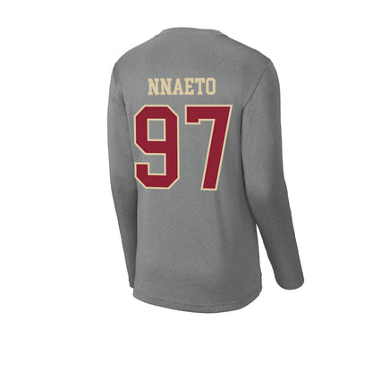 Boston College - NCAA Football : Chuck Nnaeto - Activewear Long Sleeve T-Shirt-1
