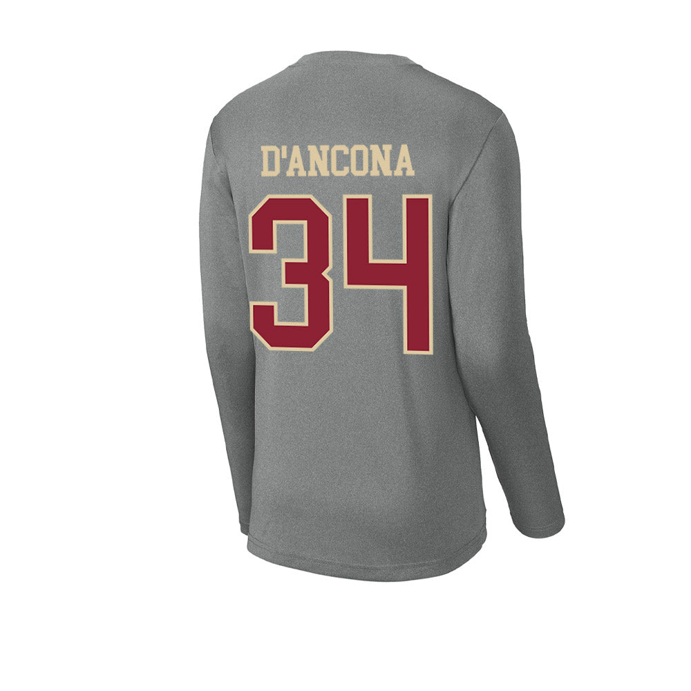 Boston College - NCAA Baseball : Luke D'Ancona - Activewear Long Sleeve T-Shirt-1