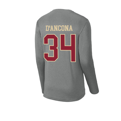 Boston College - NCAA Baseball : Luke D'Ancona - Activewear Long Sleeve T-Shirt-1