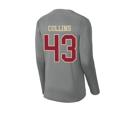 Boston College - NCAA Football : Griffin Collins - Activewear Long Sleeve T-Shirt-1