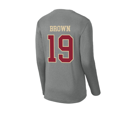 Boston College - NCAA Football : Kelvin Brown - Activewear Long Sleeve T-Shirt-1
