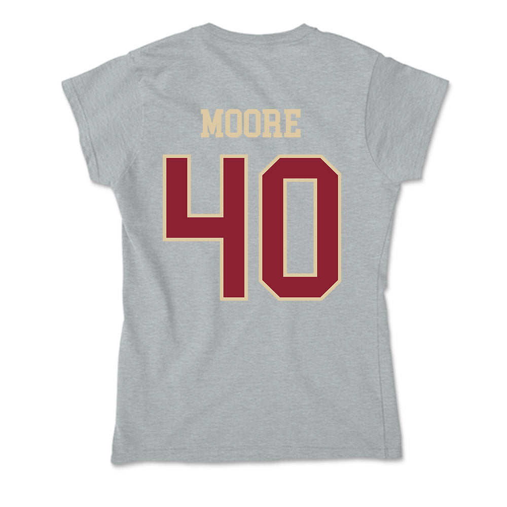 Boston College - NCAA Men's Ice Hockey : William Moore - Soft Style Women’s T-Shirt-1