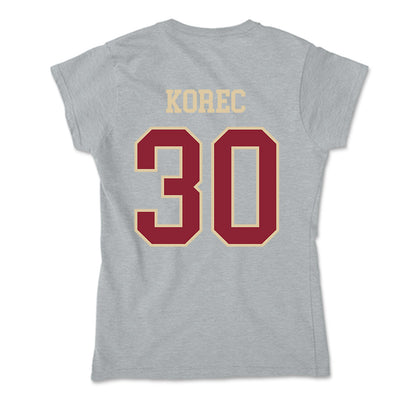 Boston College - NCAA Men's Ice Hockey : Jan Korec - Soft Style Women’s T-Shirt-1