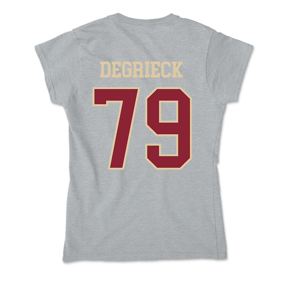 Boston College - NCAA Football : Alex Degrieck - Soft Style Women’s T-Shirt-1