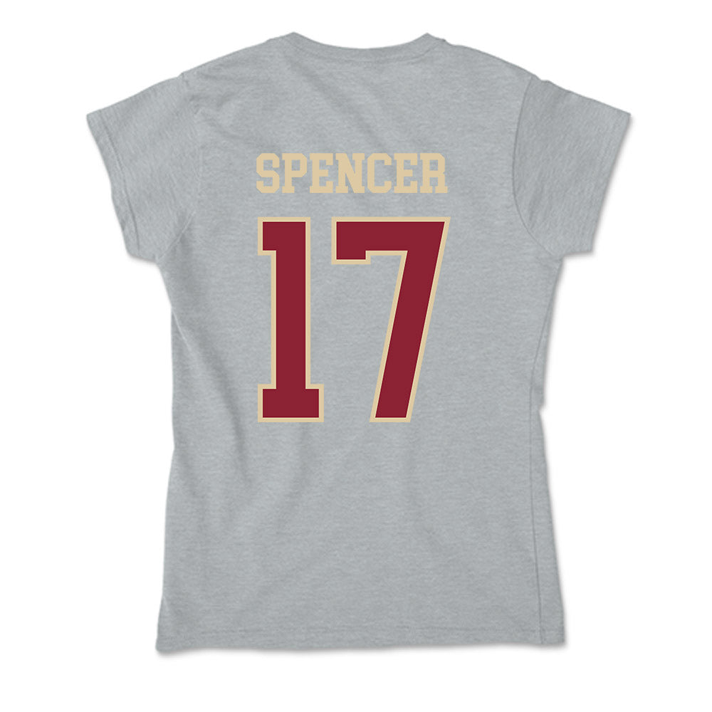 Boston College - NCAA Women's Soccer : Sohana Spencer - Soft Style Women’s T-Shirt-1