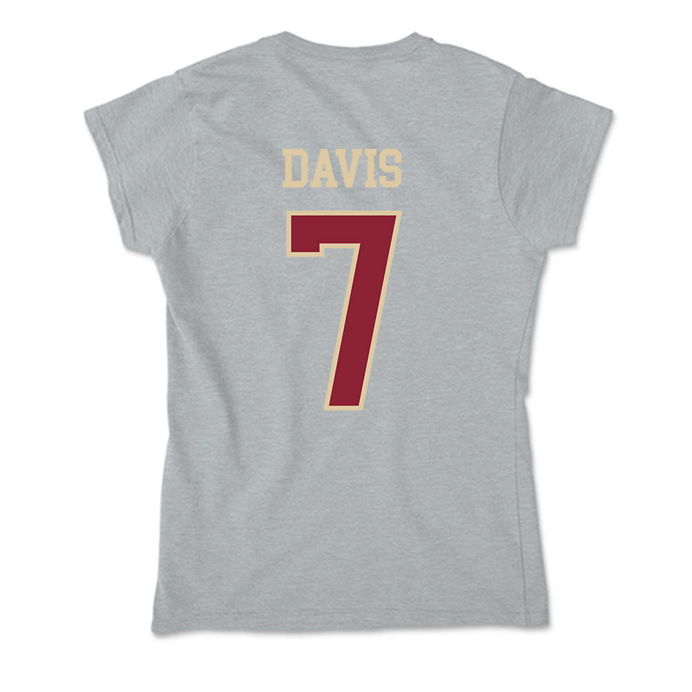 Boston College - NCAA Football : Carter Davis - Soft Style Women’s T-Shirt-1