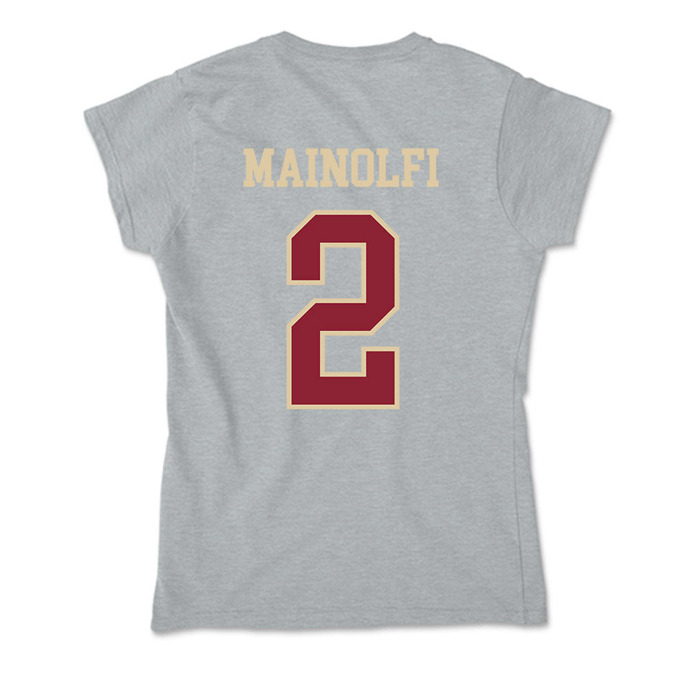 Boston College - NCAA Baseball : Ty Mainolfi - Soft Style Women’s T-Shirt-1