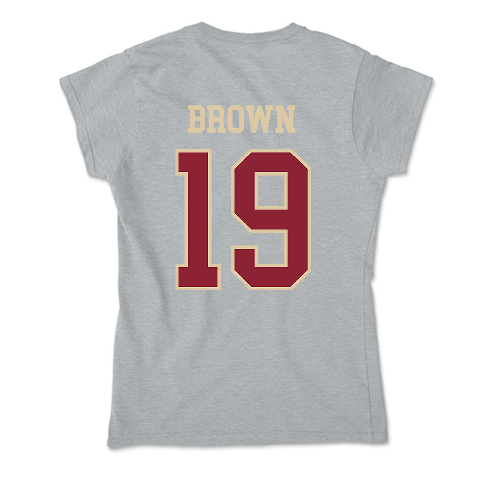 Boston College - NCAA Football : Kelvin Brown - Soft Style Women’s T-Shirt-1