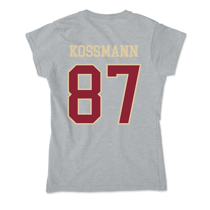 Boston College - NCAA Football : Cameron Kossmann - Soft Style Women’s T-Shirt-1