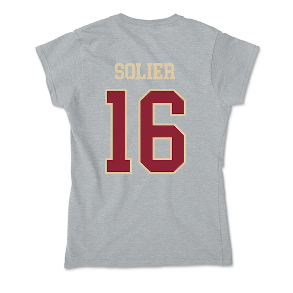 Boston College - NCAA Baseball : Julio Solier - Soft Style Women’s T-Shirt-1