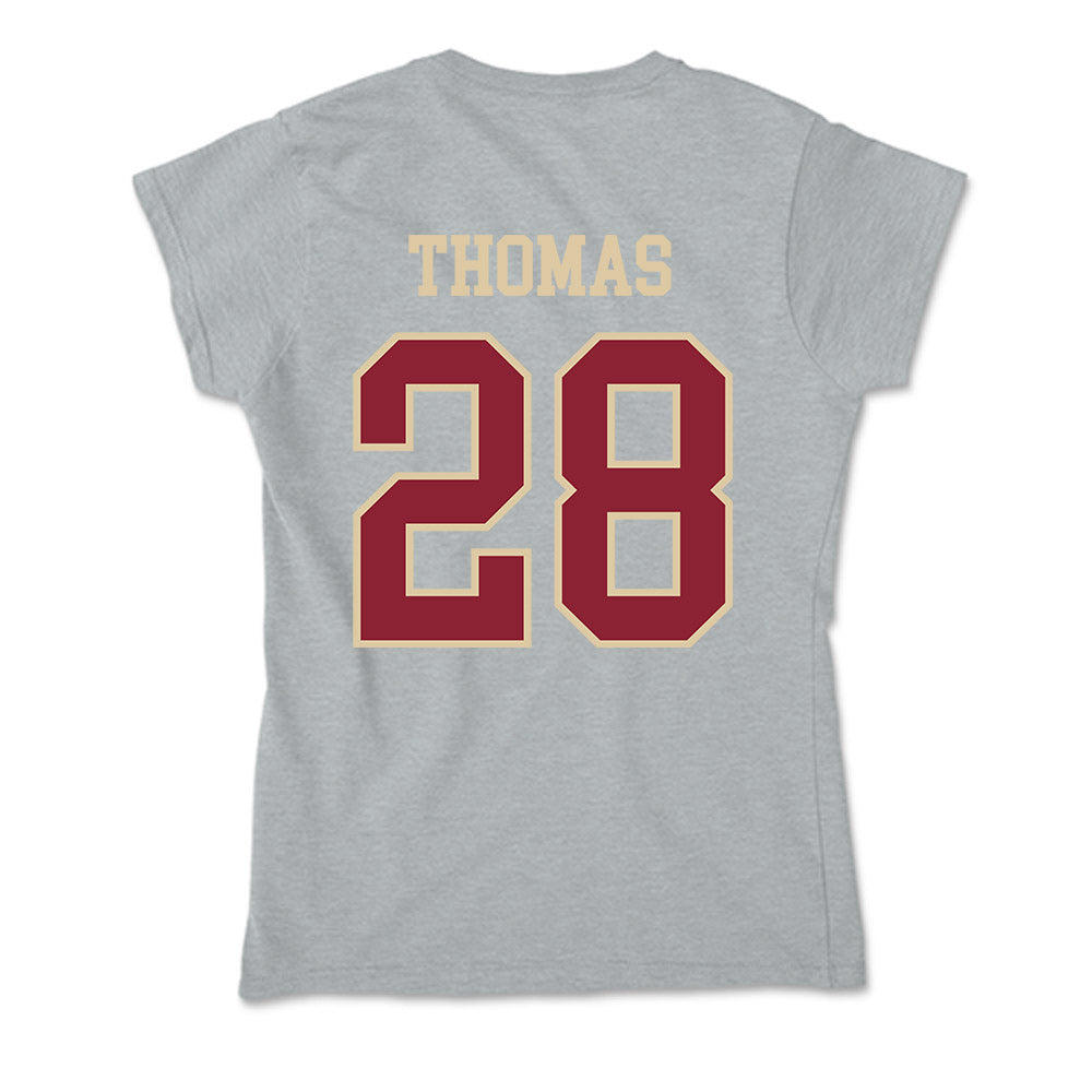 Boston College - NCAA Football : Zacari Thomas - Soft Style Women’s T-Shirt-1