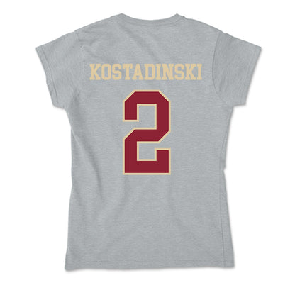 Boston College - NCAA Men's Ice Hockey : Kristian Kostadinski - Soft Style Women’s T-Shirt-1