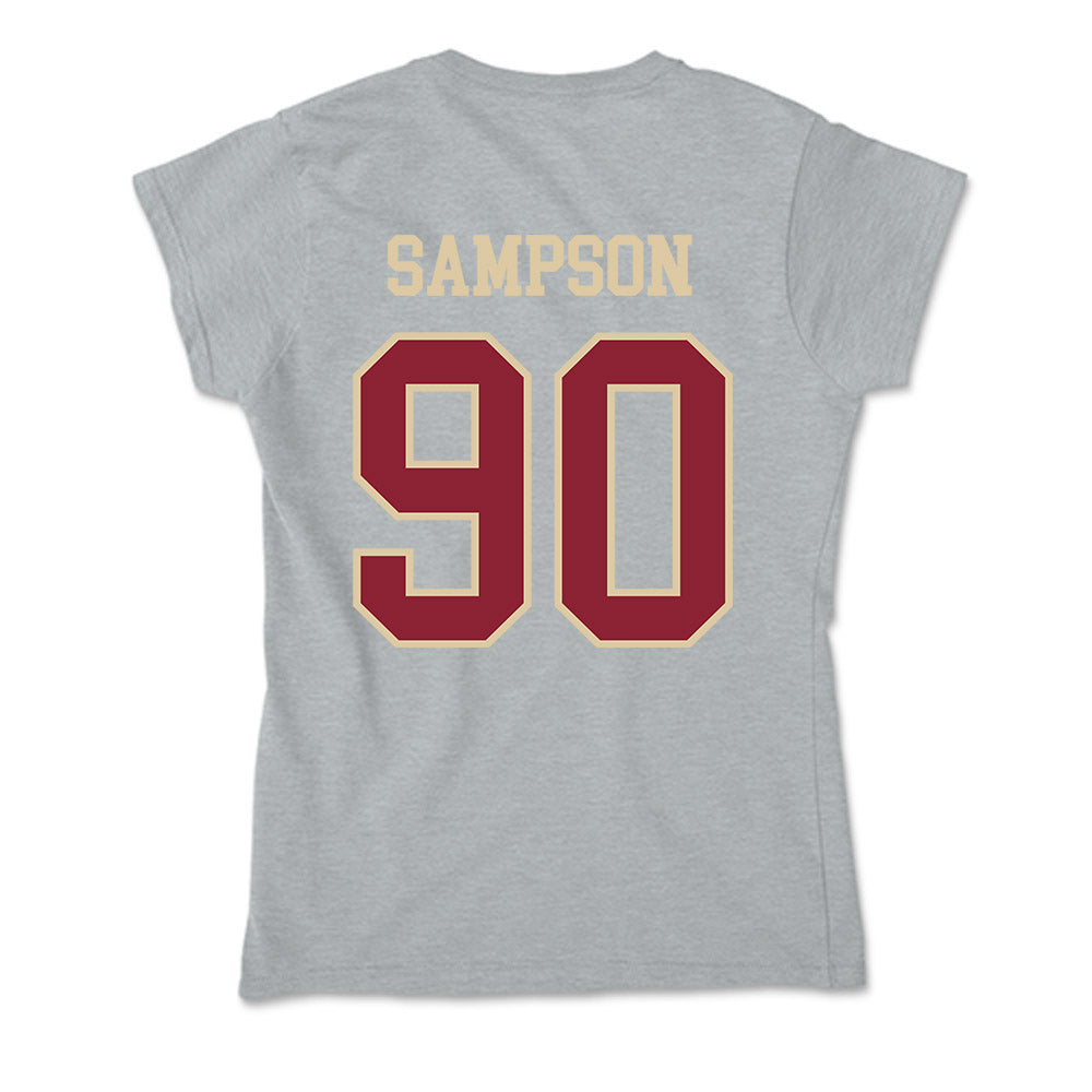 Boston College - NCAA Football : KJ Sampson - Soft Style Women’s T-Shirt-1