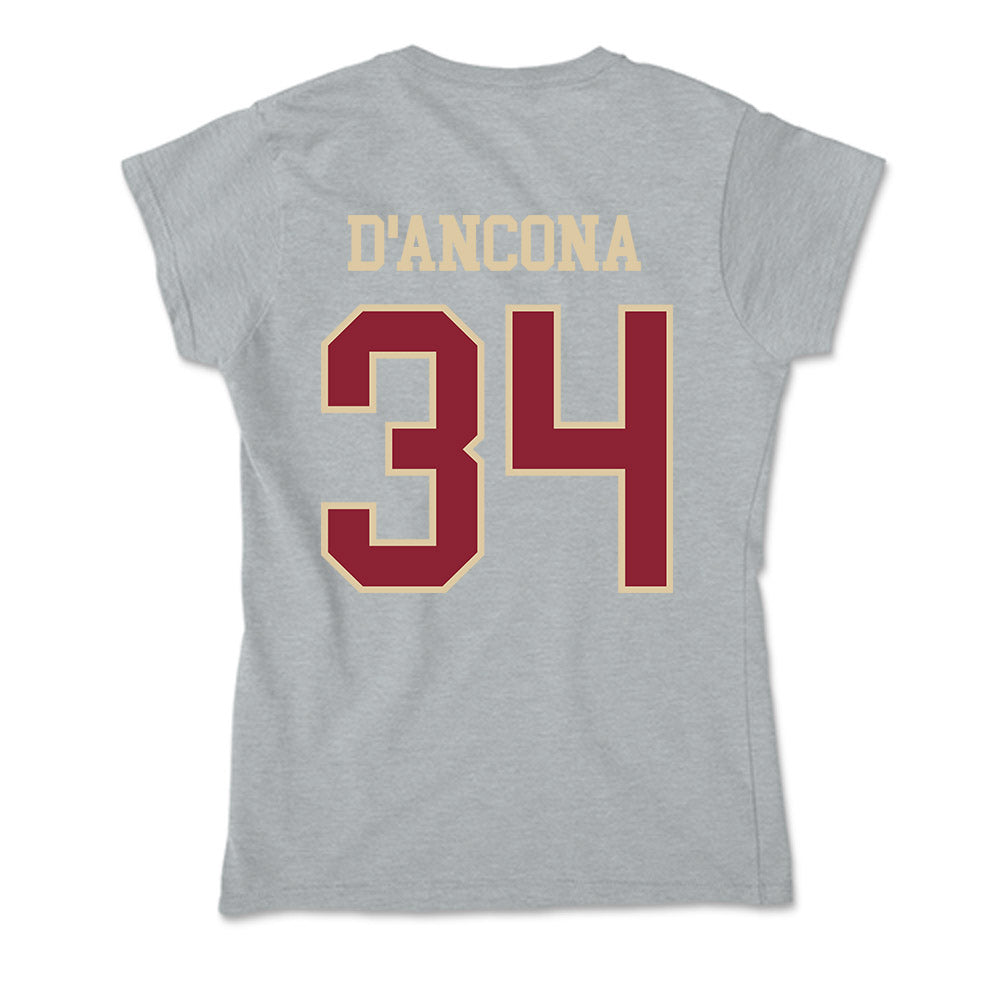 Boston College - NCAA Baseball : Luke D'Ancona - Soft Style Women’s T-Shirt-1