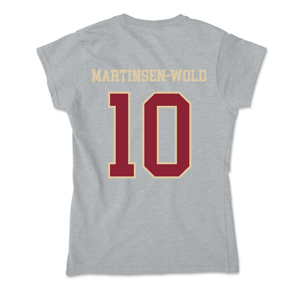 Boston College - NCAA Men's Soccer : Sander Martinsen-Wold - Soft Style Women’s T-Shirt-1