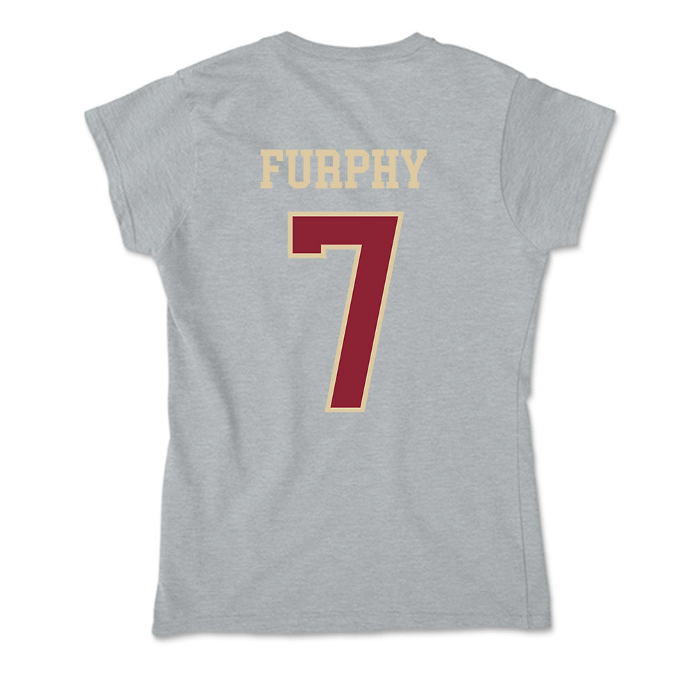 Boston College - NCAA Men's Basketball : Jacob Furphy - Soft Style Women’s T-Shirt-1