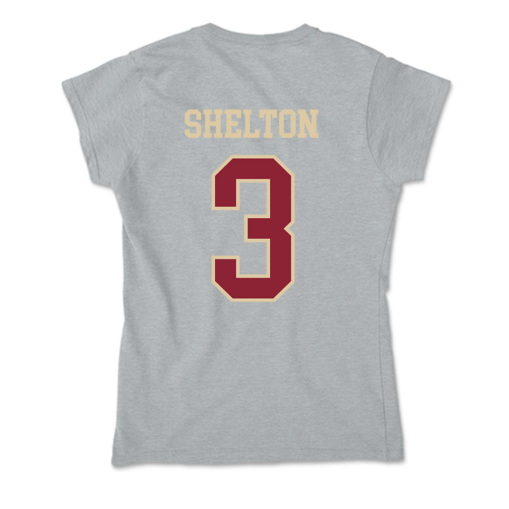 Boston College - NCAA Men's Basketball : Ernest Shelton - Soft Style Women’s T-Shirt-1