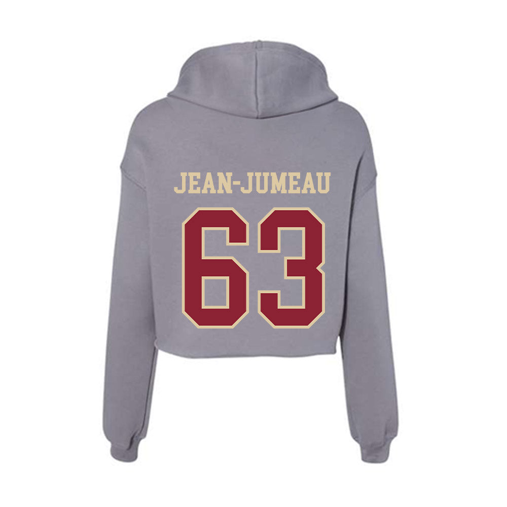 Boston College - NCAA Football : Veguer Jean-Jumeau - Women's Crop Fleece Hoodie-1