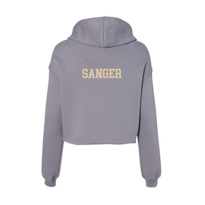 Boston College - NCAA Women's Rowing : Amelia Sanger - Women's Crop Fleece Hoodie-1