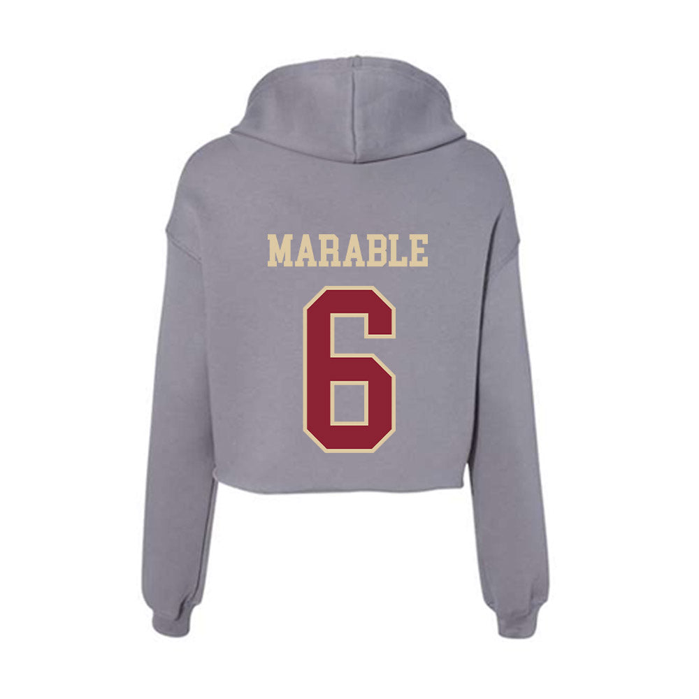 Boston College - NCAA Football : Chris Marable - Women's Crop Fleece Hoodie-1