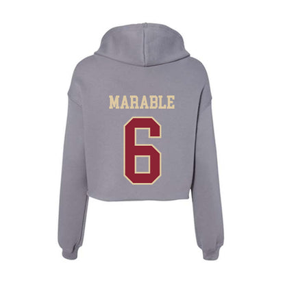 Boston College - NCAA Football : Chris Marable - Women's Crop Fleece Hoodie-1