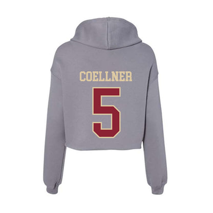 Boston College - NCAA Football : Anthony Coellner - Women's Crop Fleece Hoodie-1