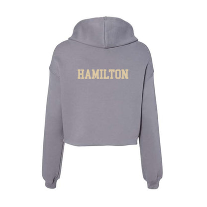 Boston College - NCAA Skiing : Carly Hamilton - Women's Crop Fleece Hoodie-1