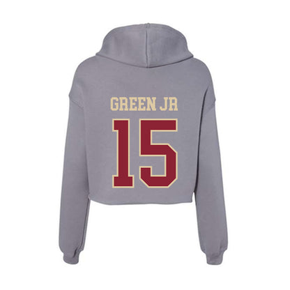 Boston College - NCAA Football : Gerald Green Jr - Women's Crop Fleece Hoodie-1