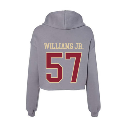 Boston College - NCAA Football : Denzil Williams Jr. - Women's Crop Fleece Hoodie-1